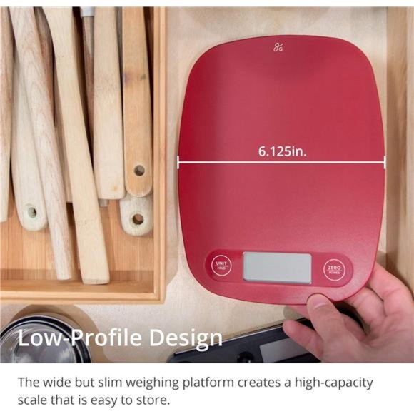 Digital Food Kitchen Scale (Cherry Red) - Picture 5 of 5